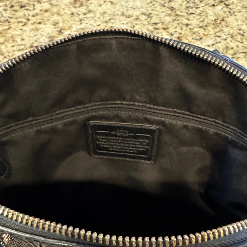 Coach Black Embossed Dome Satchel